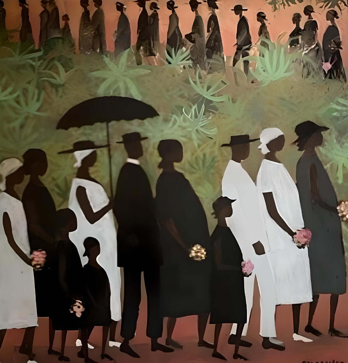 Funeral Procession by E. Wilson / Black & African Art Poster