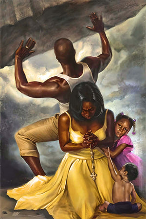 Behind Every Great Man by WAK / Inspirational / Motivational / African American Art / Black Art /  Positive Black Images
