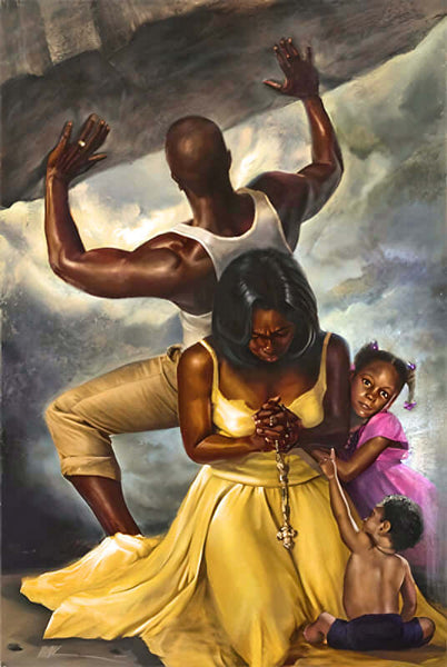 Power of Man, Framed Inspirational Black Art