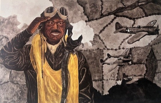 Cockpit Courage by Burl Washington  -  Black Art (Limited Edition/500) / BlackArtbyPBI (Copy)