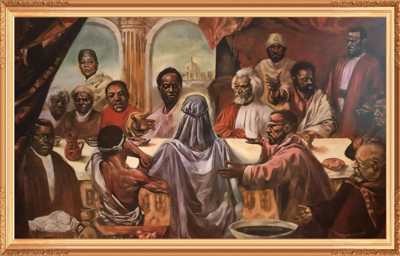 The Last Supper / Cornell  Barnes / Black Art / African American Art / Lithograph / Religious Art / Unframed / Positive Black Images Art