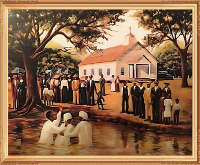 Old Fashioned Baptism - Arthello Beck Jr. / Black Religious Art / African American Art / Black Art / Inspirational Art / Positive Black Images
